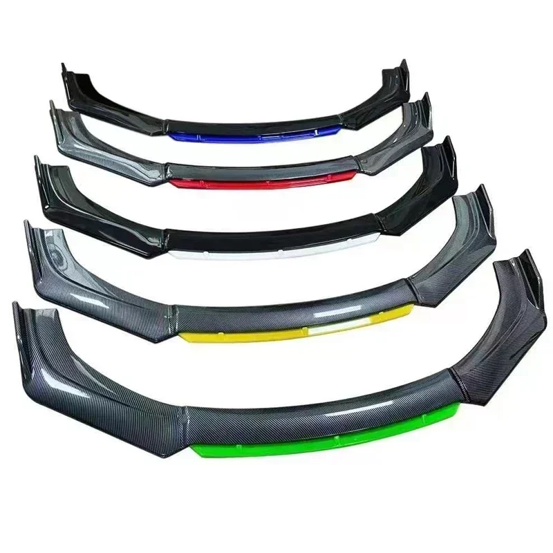 ABS Plastic Car Front Bumper Lip Body Kit Spoiler Splitter Diffuser