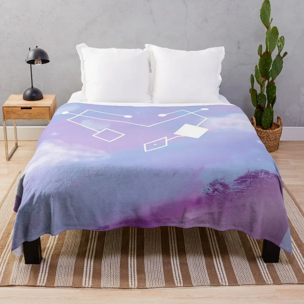 

Heart & Space Throw Blanket Soft Plush Plaid Warm Blankets