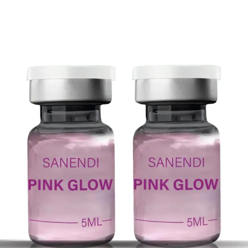 Sanendi New 2025 Pink Glow Home Care PDRN Pink Peptide Dr.Pen Serum for Facial Skin Boosting Brightening Fine Line  10vials*5ml 2