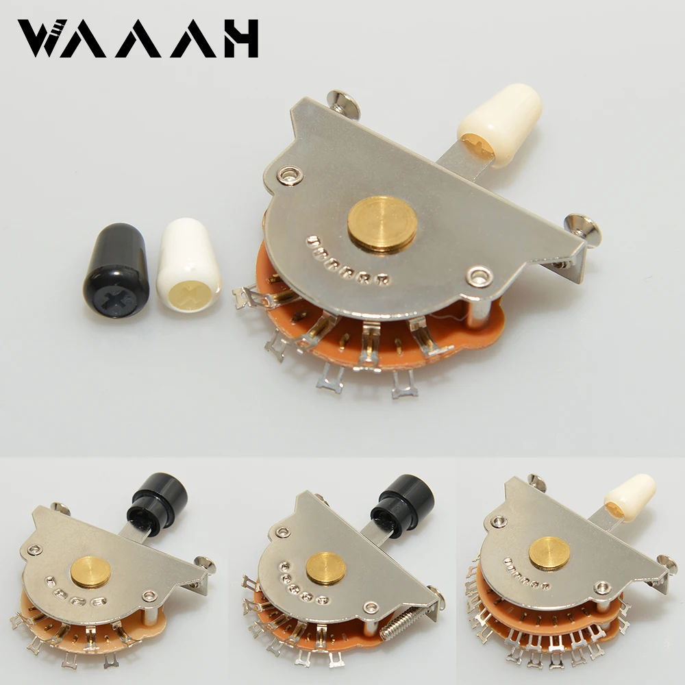 3 Way 5 Way Guitar Pickup Switch including Screws Pickup Selector Metal For Electric Guitar Replacement