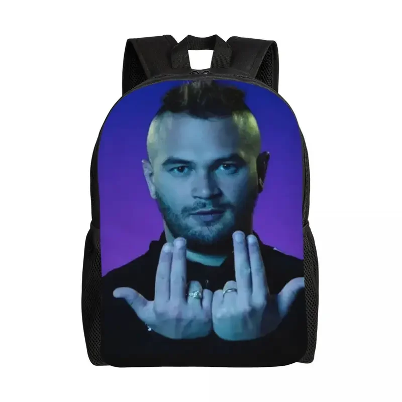 

Customized French Rapper Jul Backpacks for Men Women College School Student Bookbag Fits 15 Inch Laptop Bags