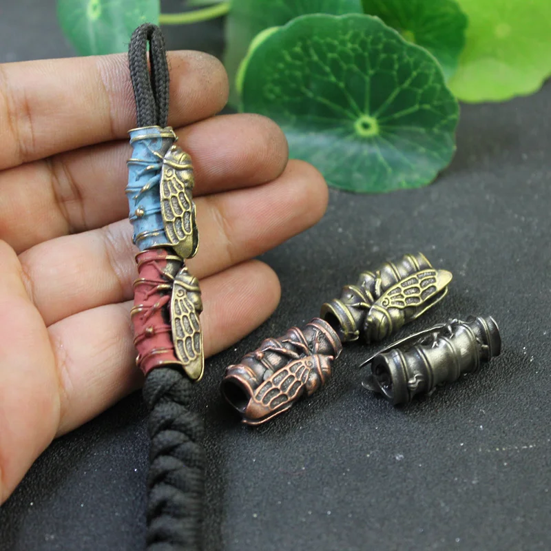 Parachute Cord Brass Lanyard Bead Paracord Knife Lanyard Bead