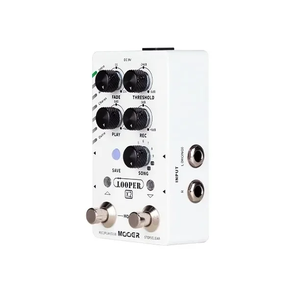MOOER LOOPER X2 Dual-footswitch Stereo Looper Pedal Auto
