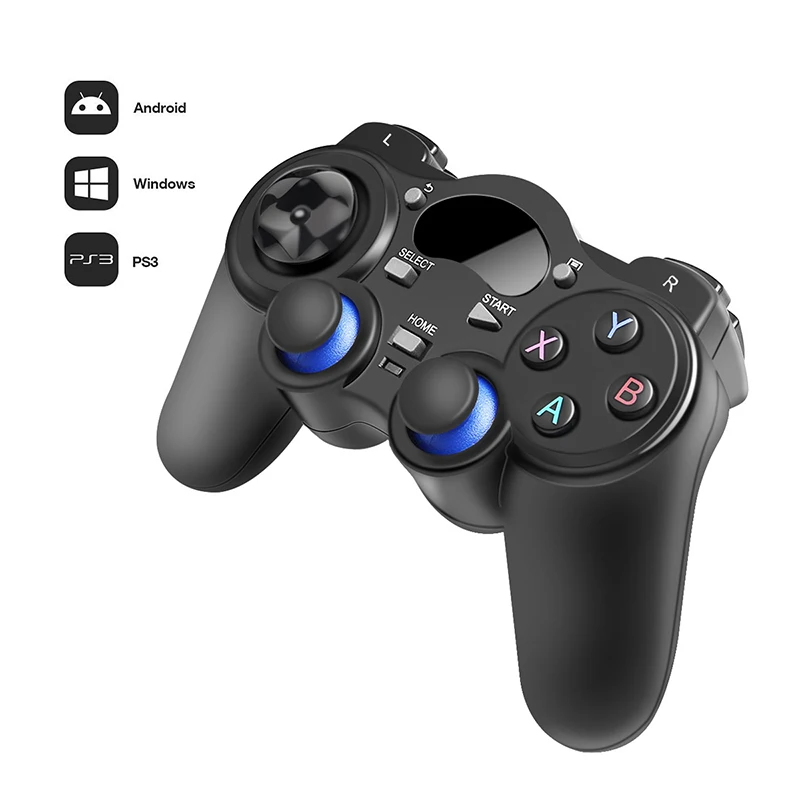 2.4G Wireless Gamepad Gaming Controller Joystick With USB Receiver OTG Converter For Android Tablets PC TV Box Game Accessories