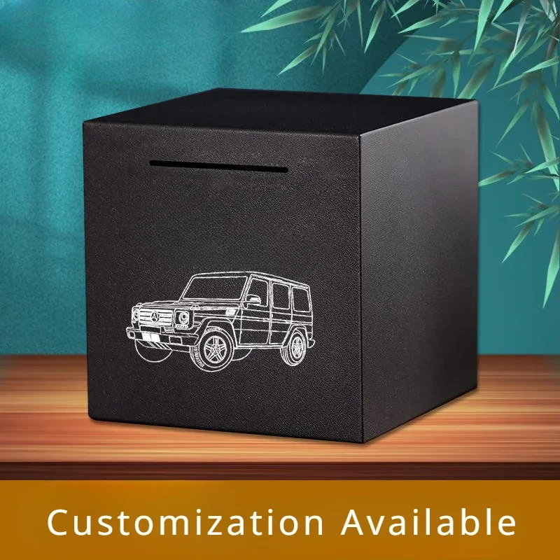 Customized Adult Piggy Bank Piggy Bank for Adults Must Break to Open Stainless Steel Piggy Bank-Metal Saving Box Large Capacity 4