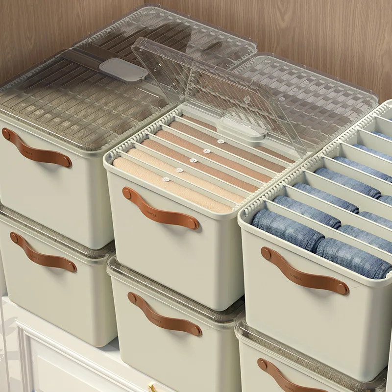 Compartments Storage Box Household Wardrobe Can Be Stacked Drawer Storage  Basket Underwear Storage Can Be Folded And Organized - Storage Boxes & Bins  - AliExpress