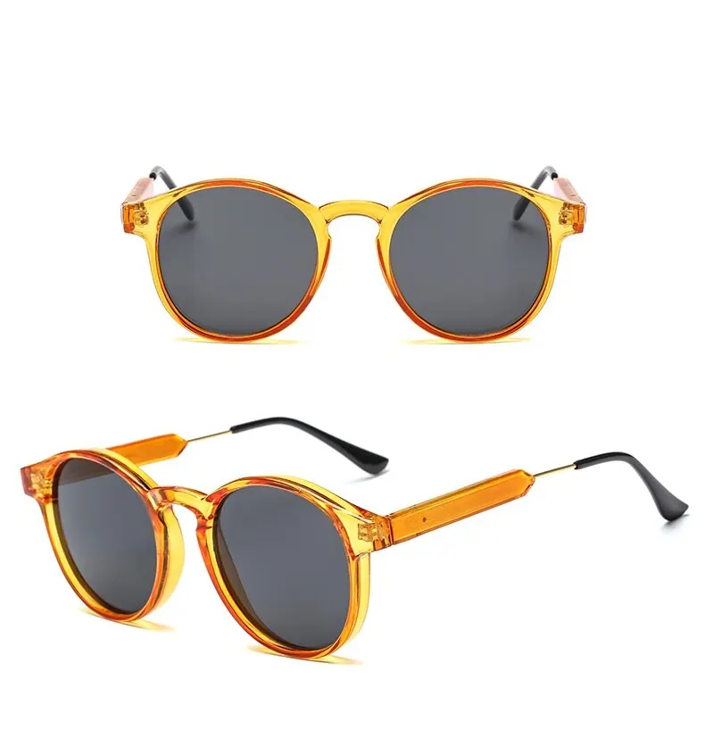 Sunglasses Retro Round Female Male Brand Design Transparent Female Sunglasses Men And Women Sunglasses Uv400 2023_voghion.com