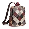 Women's Retro Backpack Genuine Leather Shoulder Bags 12 Inches Travel Bag For Lady Patchwork Quality Laptop Bag New Fashion 6