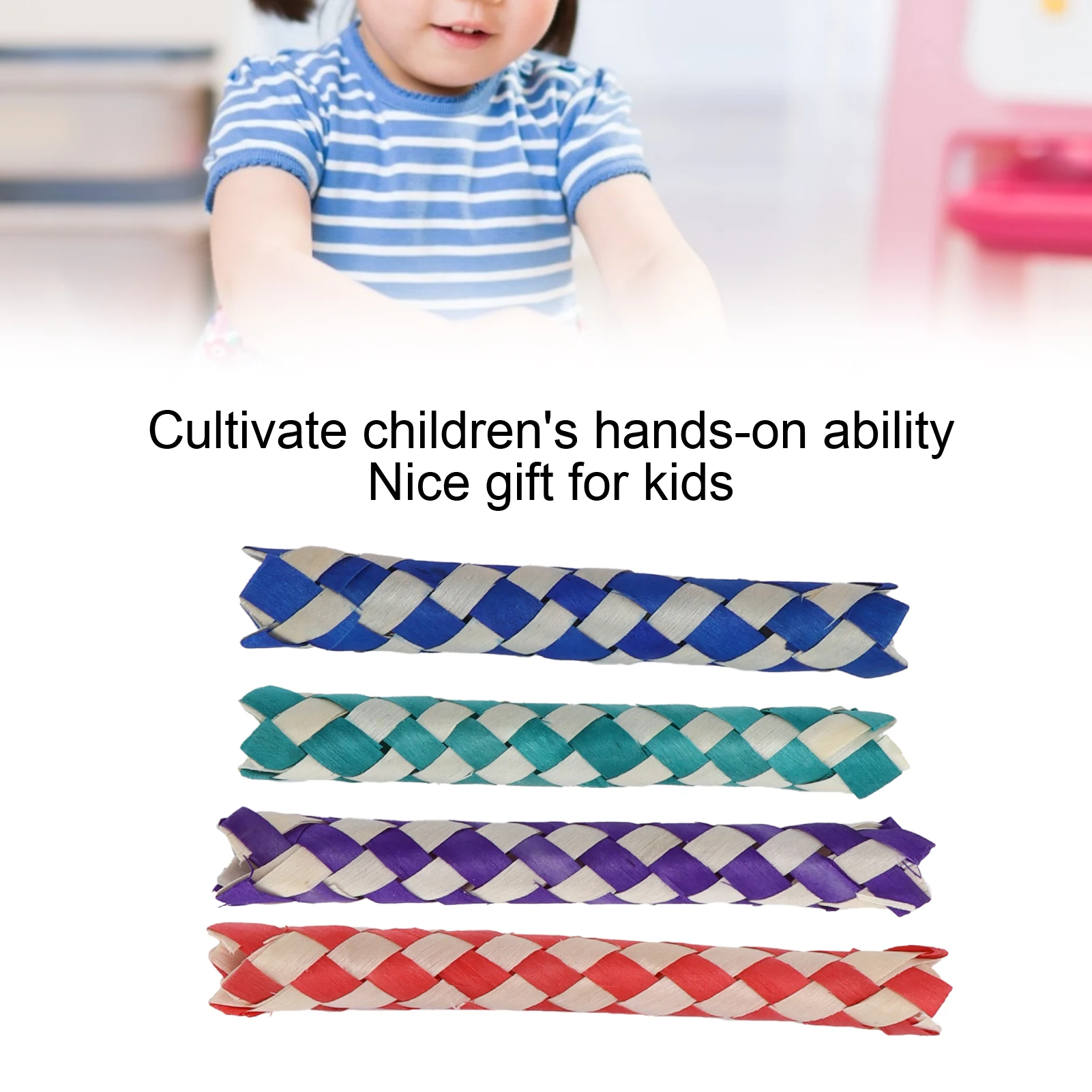 Parrot Toy Bird Toy Finger Traps Birds Parrots Chew Chinese Bamboo Traps DIY for Kids Parties