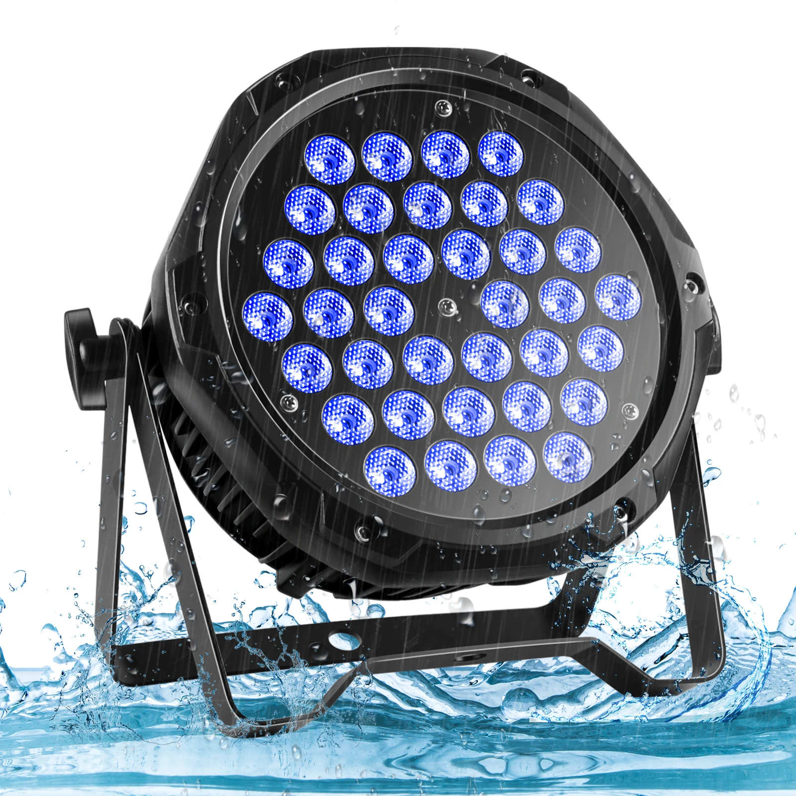 108W Waterproof 36*RGB 3-IN 1 HOLDLAMP LED Par Light DMX Control Muted Party Wash Light DJ Light for Christmas Club Disco Club