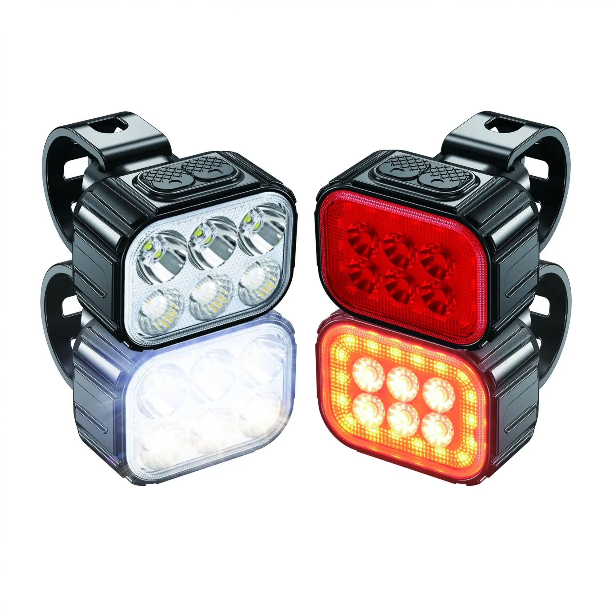 200 Lumens Bike Lights Set Rechargeable Bicycle Lights IPX6 LED Bike