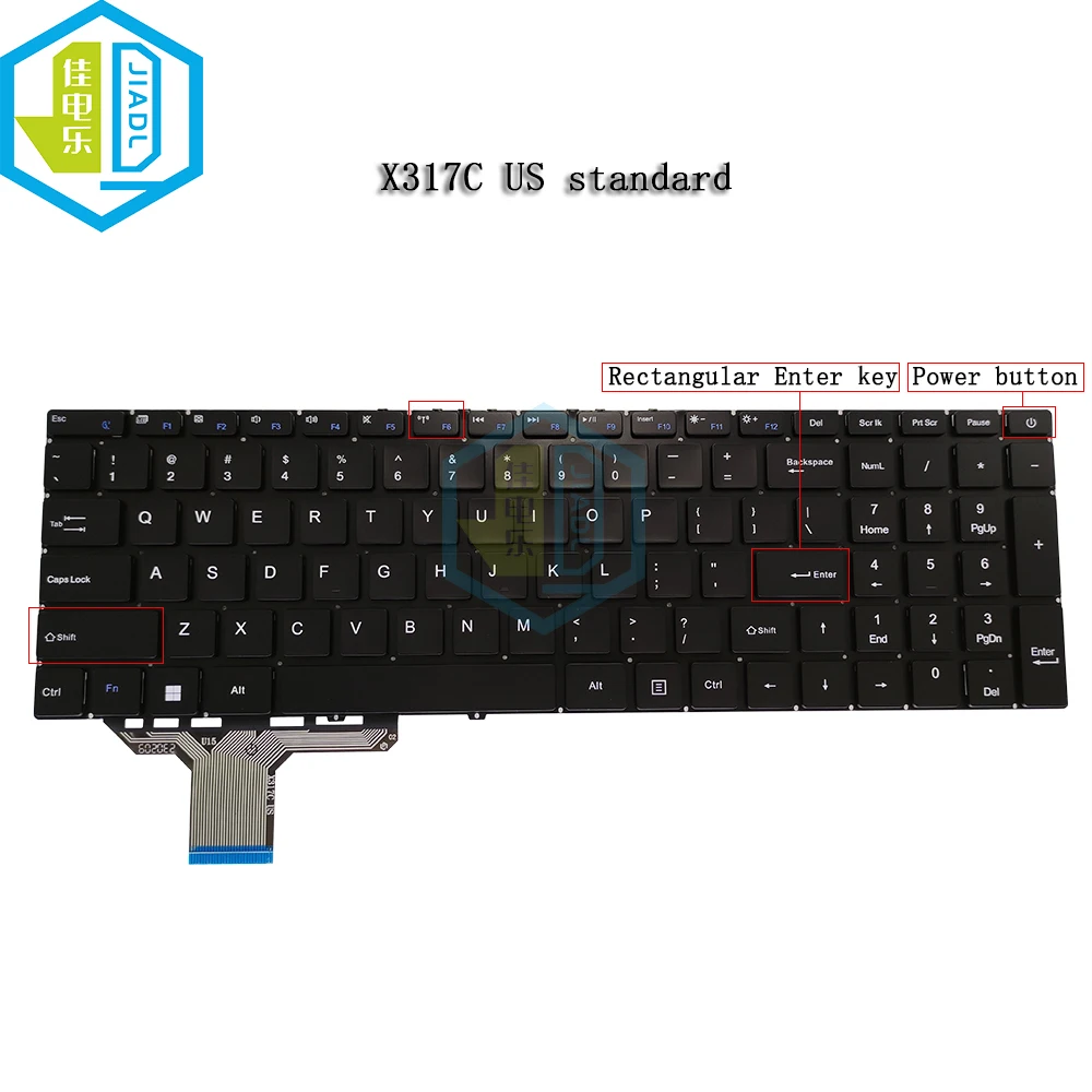EUA, Inglês, Russo, Teclados de substituição, Notebook,