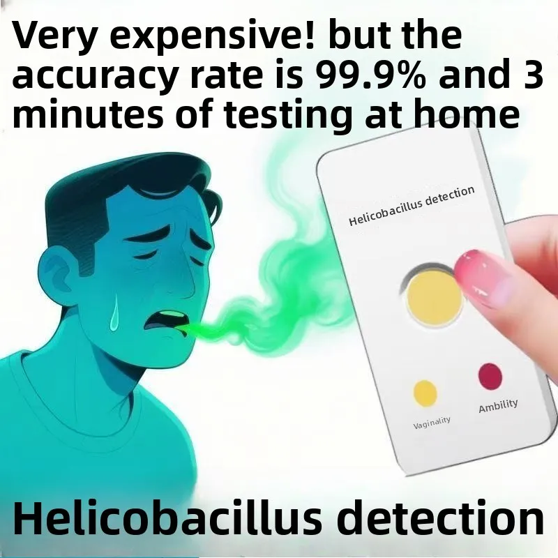 Advanced Helicobacter Pylori Detection Saliva Self-Test Kit for Stomach Pain and Gastritis Diagnosis
