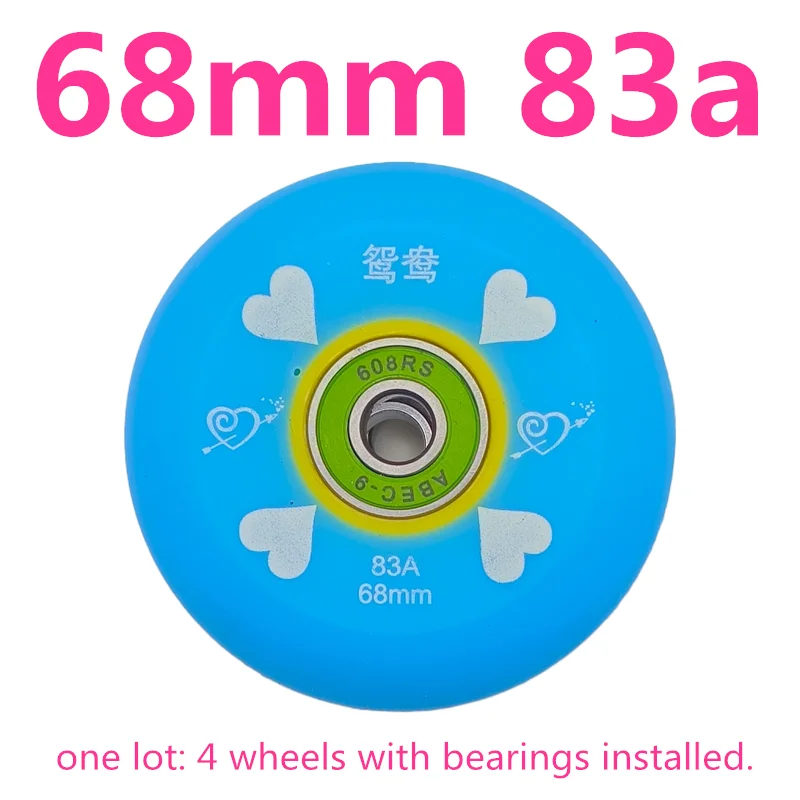 Skate wheel children roller wheel 68 mm 83A 92a 4 pcs/lot roller skating wheels