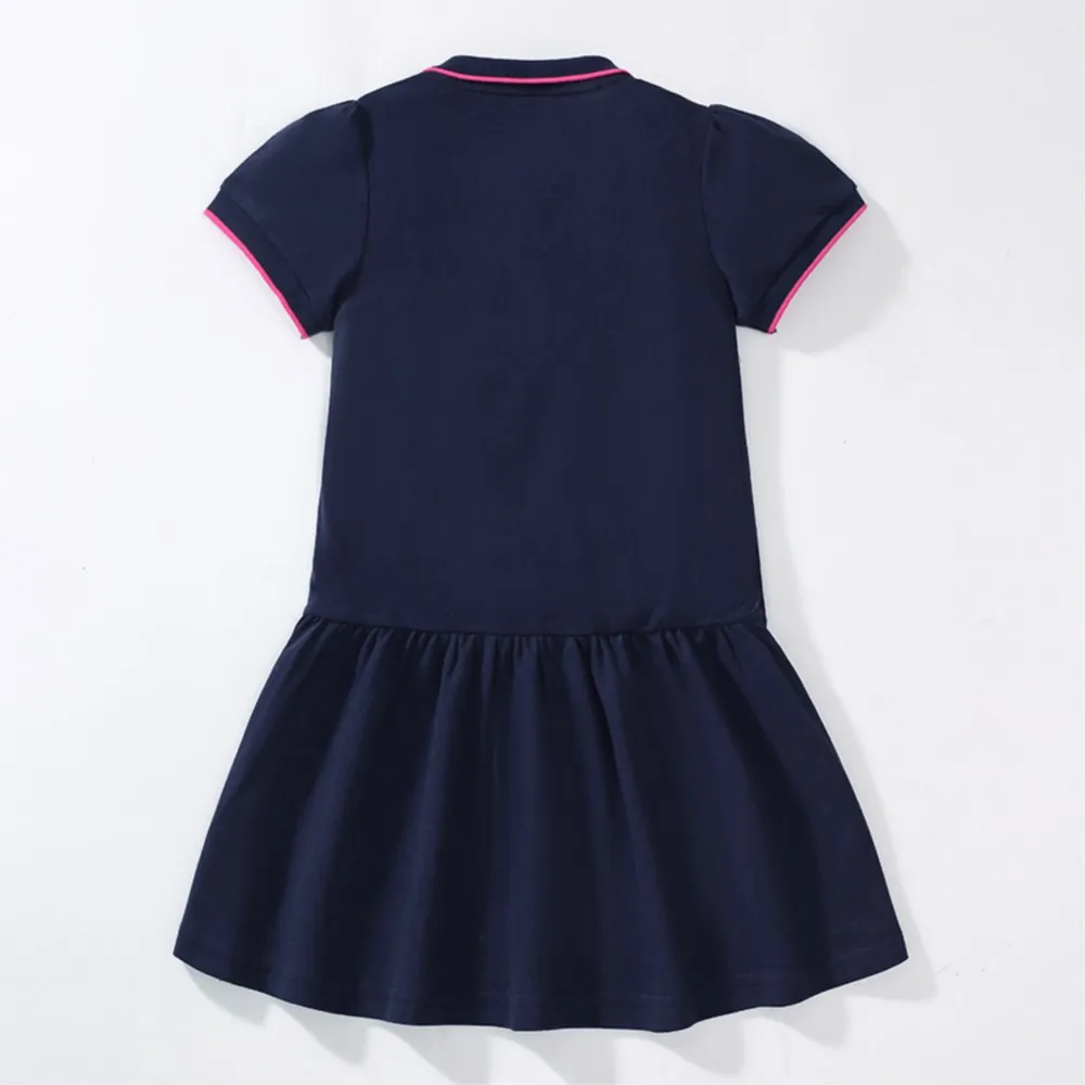 Baby Girls Kids Clothes 2025 Summer Dress Cartoon Dinosaur Dresses Children's Clothing Birthday Vestidos Cotton