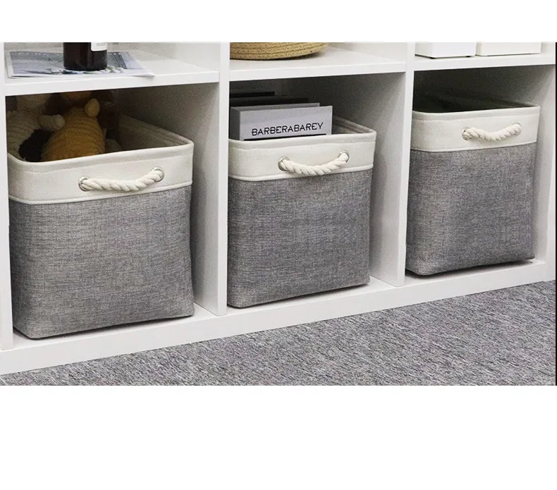 Classification Storage Basket Large Capacity 54L Storage Basket Toy Organizer Box with Handle Fabric FoldindDirty Clothes Basket 4