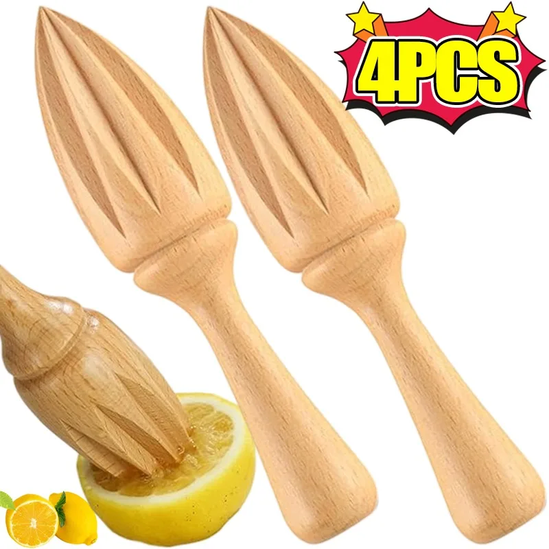 Wooden Lemon Beech Wood Citrus Reamer Orange Juice Squeezer Fruit Vegetable Tools Bar Kitchen Gadgets_voghion.com