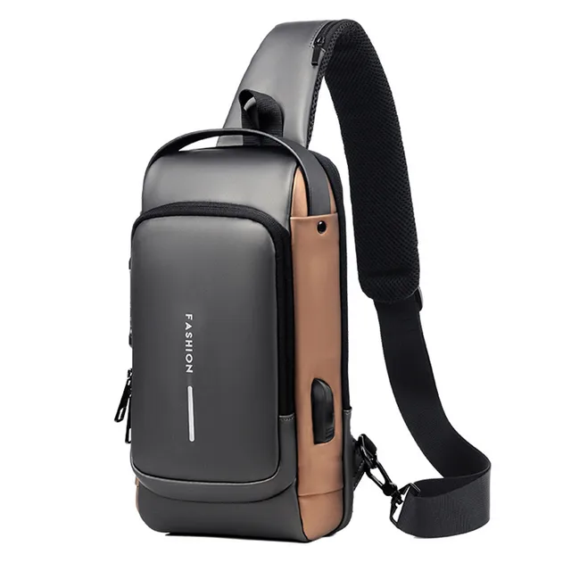 USB Charging Sport Sling Pet Dog Anti-theft Chest Bag 1