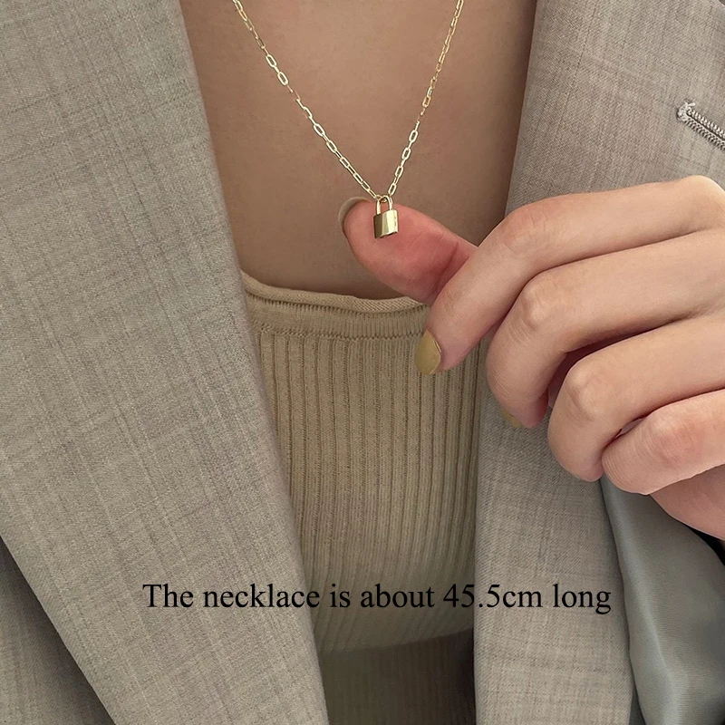 Tiny Lock Necklace