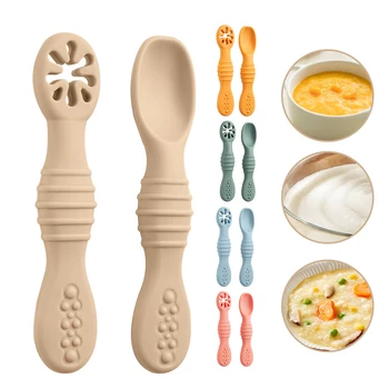 Silicone Baby Feeding Spoons 1
