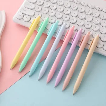 Set di 5 simpatiche penne a sfera, cancelleria per ufficio scolastico coreana e giapponese, penne neutre Kawaii per uso aziendale e in ufficio