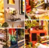 Robotime Mini House DIY Dollhouse Kit with Furnitures Accessories 1:24 Scale Craft Kit  Emily's Flower Shop 3