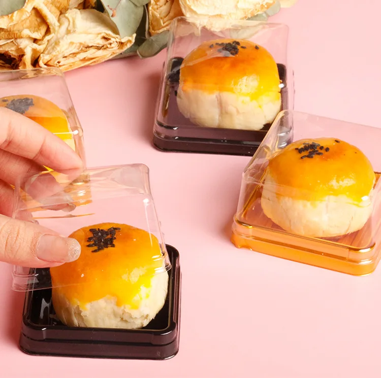 50pcs Clear Cake Boxes Mini Dessert Display Containers Cupcake Pastry Dome Lids Airtigh... - SKU CCB01453 - UGI Packaging