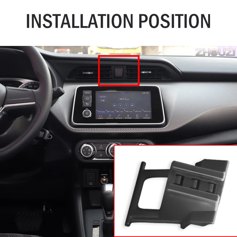 Car Mobile Phone Holder Special Air Vent Mounts Stand GPS Gravity Navigation Bracket For Nissan Kicks-Car Accessories