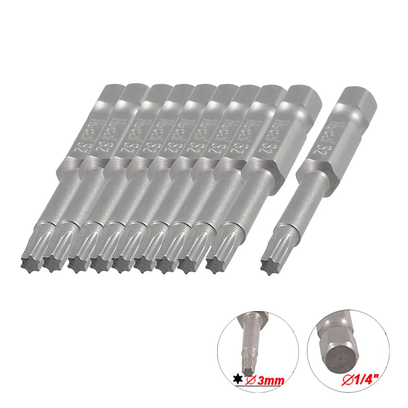 10x Magnetische Kreuzschlitz-Bits PH1 – Für Schraubendreher & Bohrmaschinen