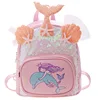 Personalized customization of new children's sequins, fashionable and foreign, cute backpack, mermaid girl kindergarten backpack 6