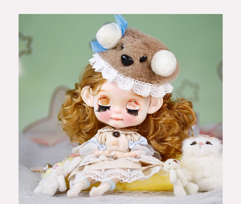 Penelope - Premium Custom Neo Blythe Doll with Blonde Hair, White Skin & Matte Cute Face 10