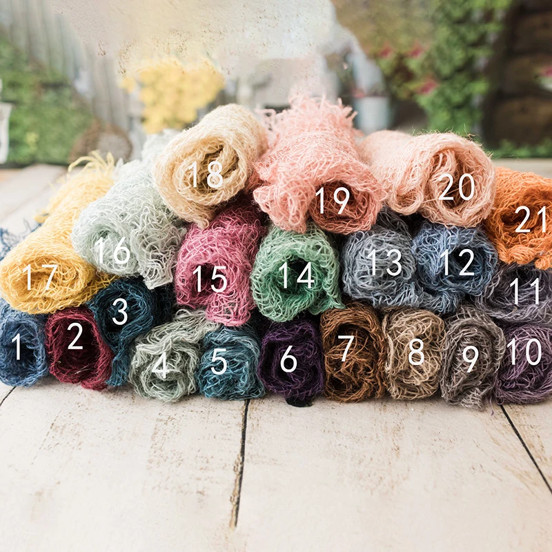 Handmade Hemp Rope Mesh Background Blanket Solid Color Newborn Posing Mesh Blanket Decoration Props Studio Shooting Accessories