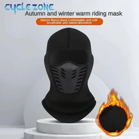 Masque thermique d'hiver pour moto, cagoule coupe-vent, couverture faciale en polaire pour Ski, cyclisme, équitation, masque complet chaud anti-poussière 2