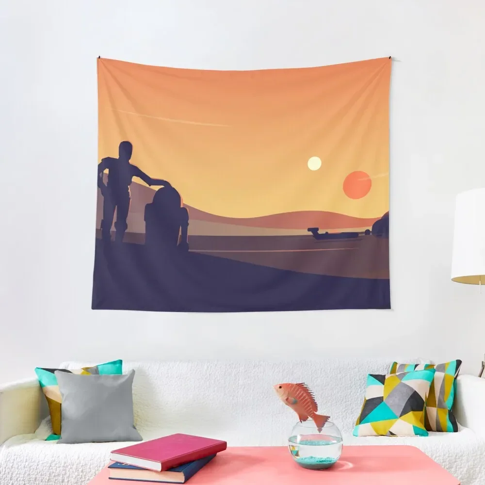 

Tatooine Sunset Tapestry For Bedroom Cute Room Things Wall Hangings Decoration Room Decor Cute Tapestry