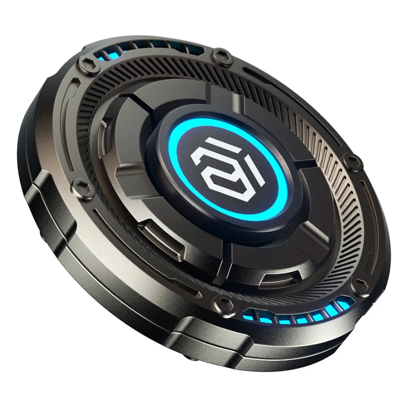 Luminous metal push card EDC fingertip gyroscope adult creative stress-relieving toy ADHD tool office desktop EDC