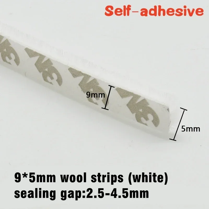 10M Aluminum Brush Seal Strip - Weatherproof Draught Excluder and Dustproof Door Gasket