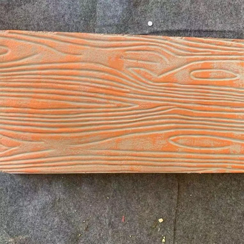 Wood Grain Long Strip Cement Embossed Floor Mold Size 60X30Cm Artistic Concrete Imitation Cultural Stone Wall Embossing Mold