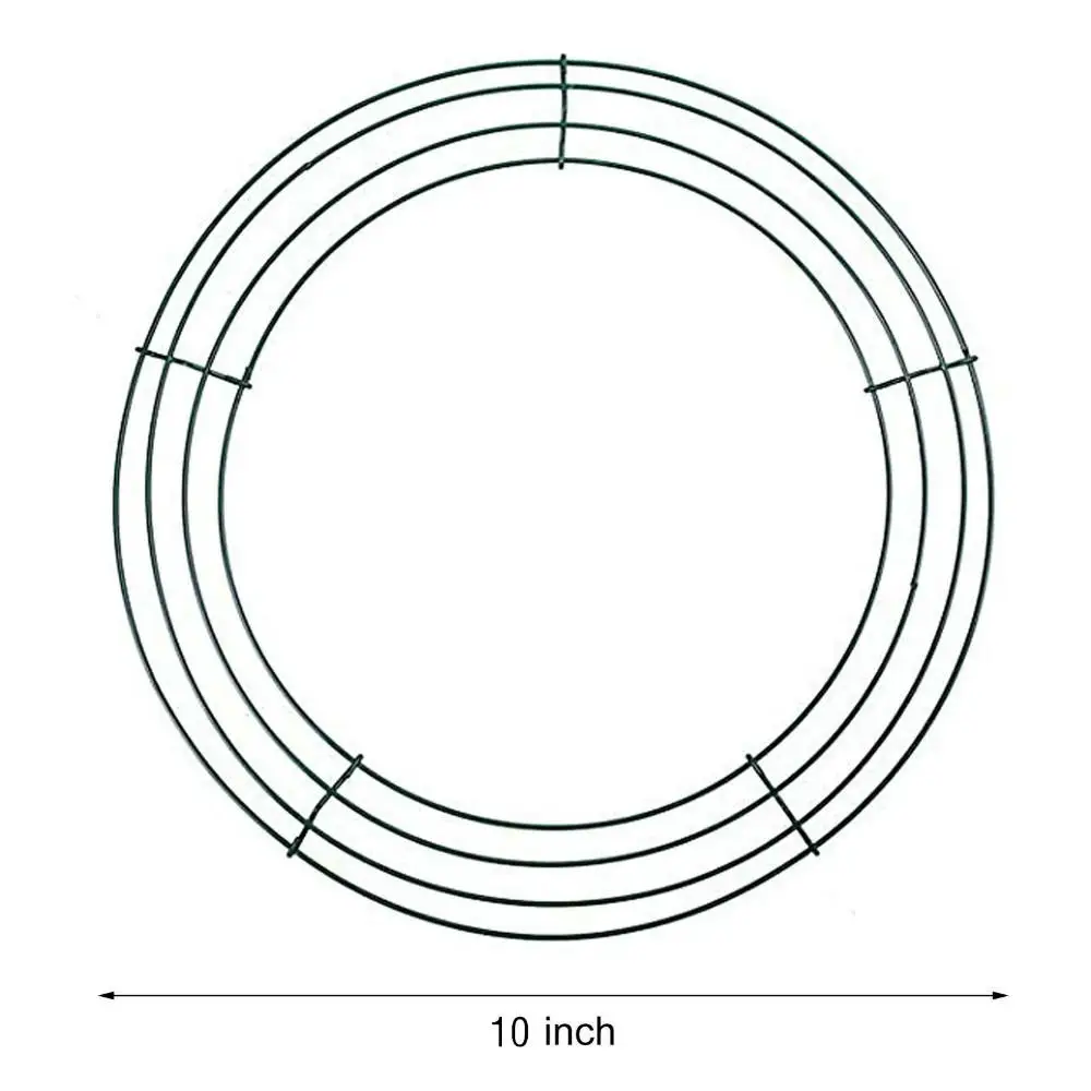 Metal Wreath Frame Ring Heart Shaped DIY Macrame Floral Crafts Wire Wreath  Form Christmas Decoration Door Crafts - AliExpress