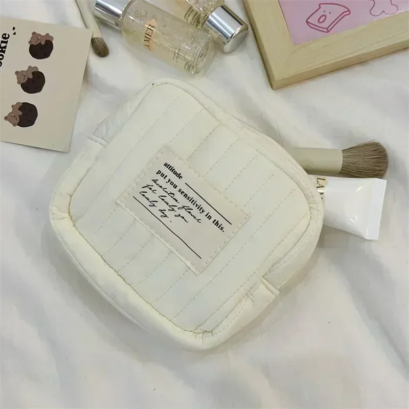 Sanitary Napkin Storage Bags Cotton Cute Korea Coin Purse Bag Coin Jewelry Organizer Card Pouch Case Small Makeup Cosmetic Bags 2