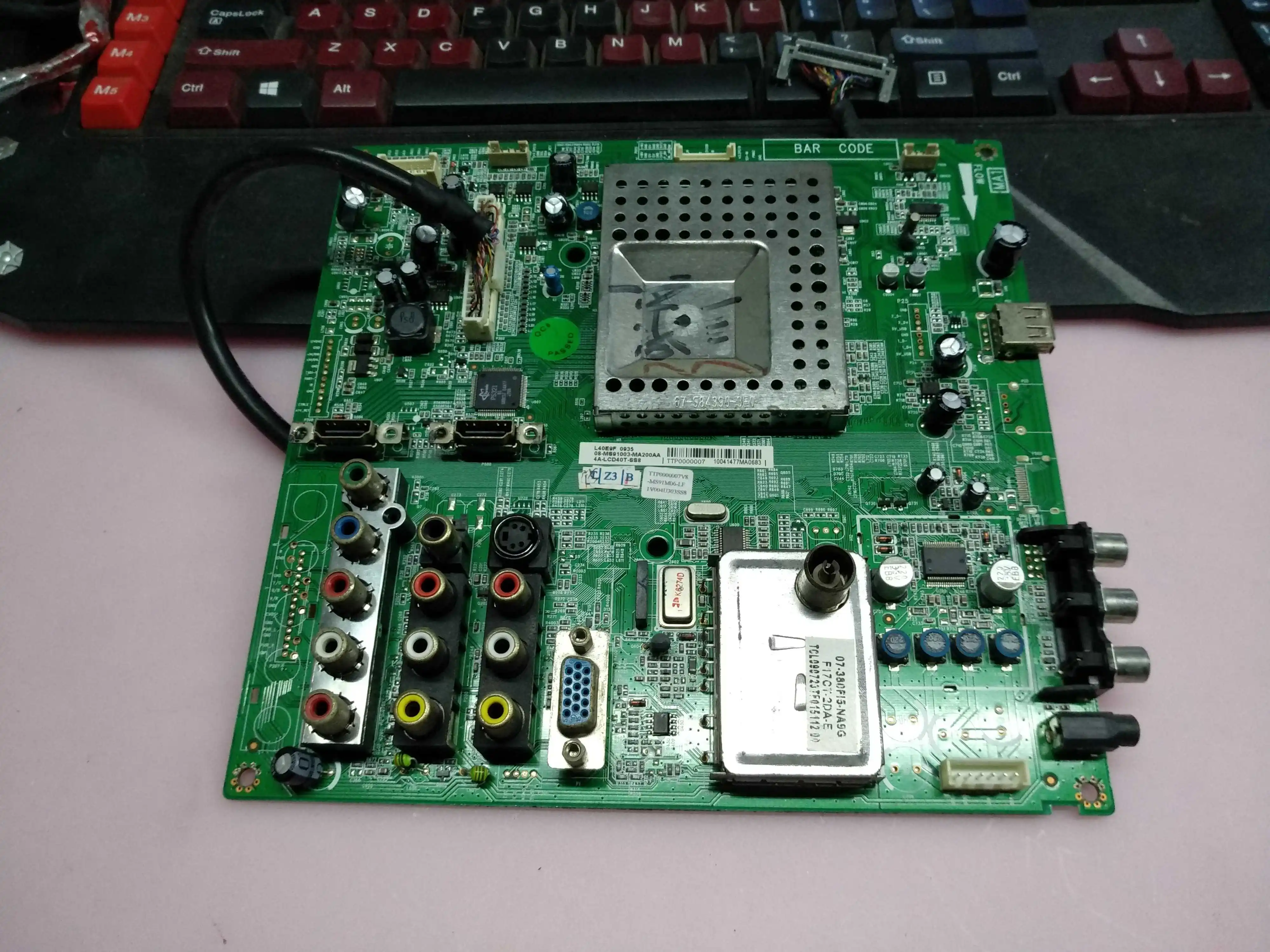 

L260/L32F19/L40/L46E9F motherboard 40-MS91CN-MAE2XG screen configuration