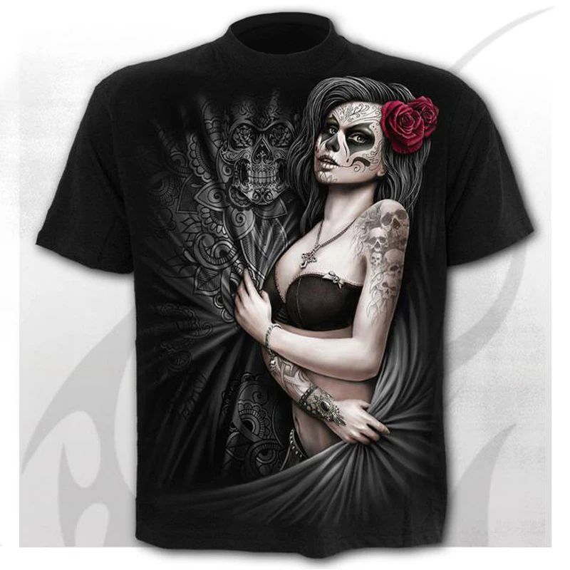 

Summer Men's T-Shirts Skull and Crossbones 3D T-Shirts Casual Fashion Short Sleeve Hot-selling Tops High Street Streetwear