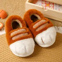 New vivid fluffy cat paw slippers for women winter shoes plush indoor furry slides woman man warm animal claws flip flops home - Image 2