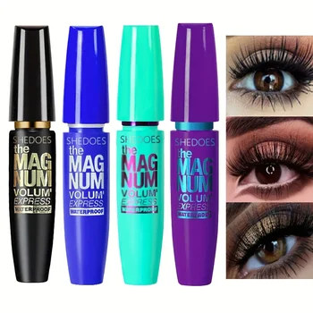 1pc Black Mascara Thickening, Lengthening, Curling, Waterproof Liquid Fiber
