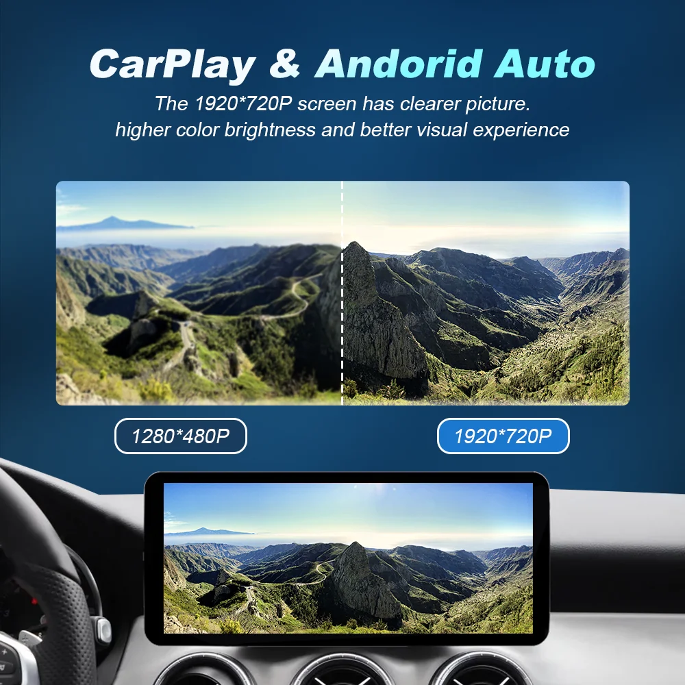 Qualcomm Wireless Carplay para Mercedes Benz Clase C GLC V X W205 W446 2014-2018 Pantalla Táctil Android Auto Radio Multimedia 6