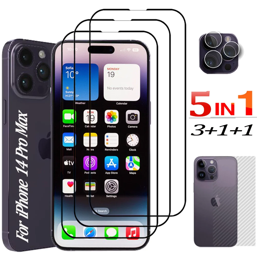 Film Vidrio Templado Full Para iPhone 12 12 Pro Mini Pro Max