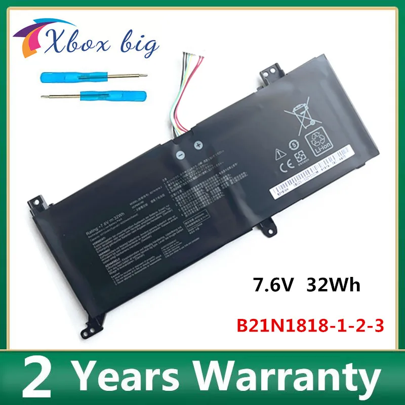 C21N1818 B21N1818 B21N1818-2 Battery For Asus VivoBook Pro 14 15 X509JA X509MA X509UA X512UB F509FA X412DA A412FA X412FJ R424FA