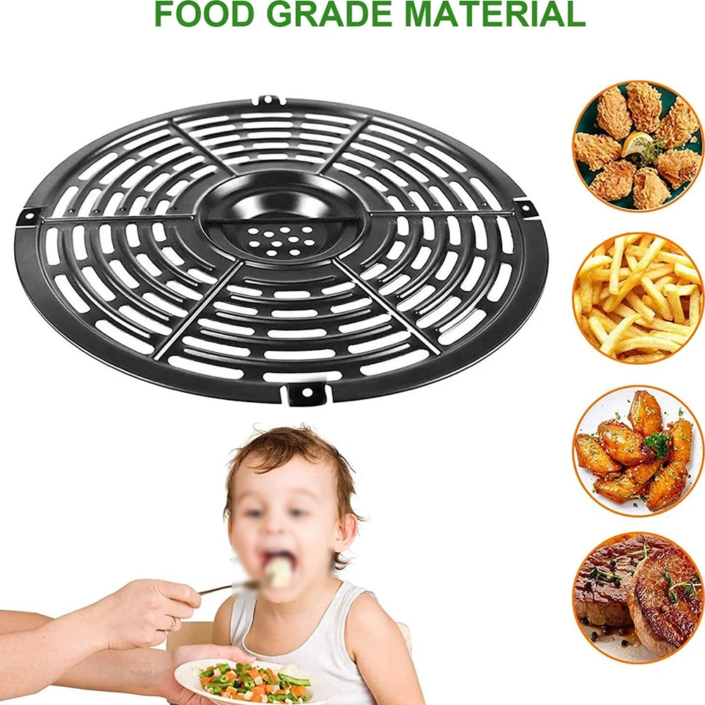 Air Fryer Mats Grill Cooking Pan Rack Round Square Non-Stick Food Separator Cooking Divider Kitchen Air Fryer Accessories