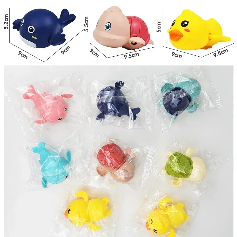 1/2Pcs Baby Bath Toys Swimming duck Bathing Cute Swimming Toy Toddler Pool Beach Classic Toy For Kids Water Playing for Gift 4