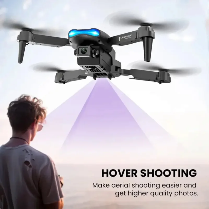 접이식 RC 항공 사진 쿼드콥터 미니 드론, E99 4K 와이파이 HD 카메라, FPV 장난감 헬리콥터, 어린이를 위한 휴일 선물, 신제품