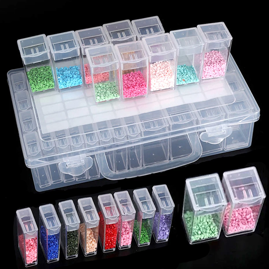 Scatola Portaoggetti In Acrilico Con Diamanti Sciolti Gemme Gioielli In Pietra Display Organizer Custodia Da Esposizione Confezione Regalo Trasparente Per Pietre Preziose